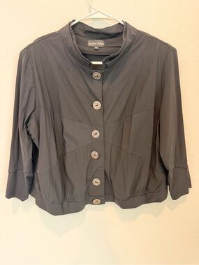 Jean Marc Philippe Black Button-Front Jacket